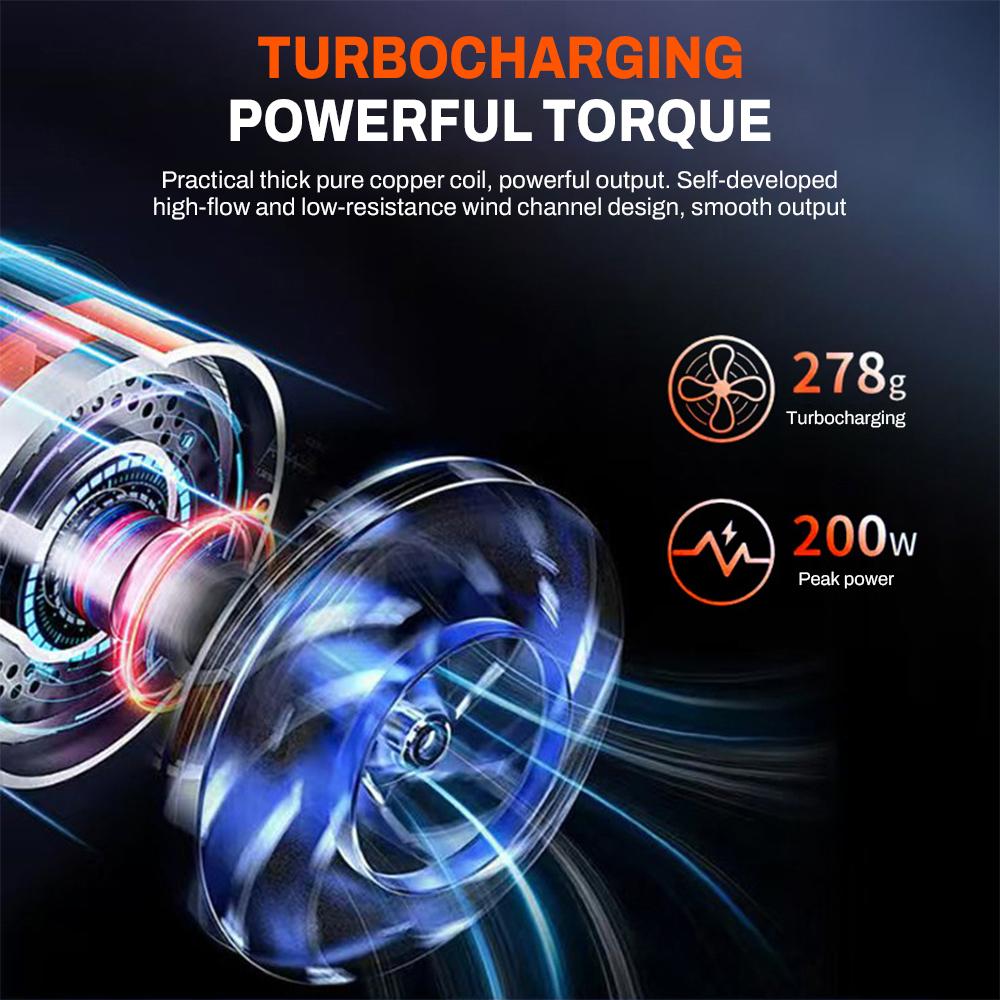 Мощный 600000 об/мин Мощный вентилятор Бесщеточный Мини Турбо Реактивный Вентилятор Воздуходувка Сильный Ветер Скорость 58 м/с Портативный Электрический Пылесос