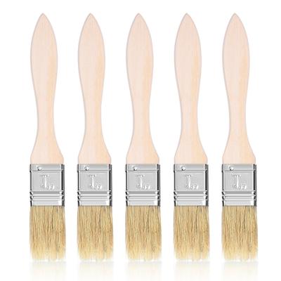 5 шт., щетка для полива маслом для гриля и барбекю на открытом воздухе, деревянная ручка, аксессуар