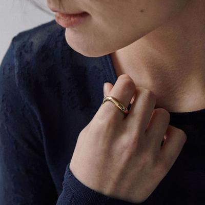 Verte [серебро 925 пробы] Cinq.silver.207 / кольцо maree (золото)
