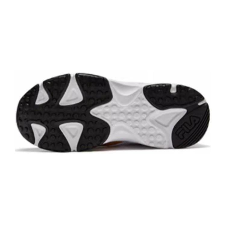(GS) FILA Classic Sport Shoes 'Black White Gold' Kids' K15B341191PGB