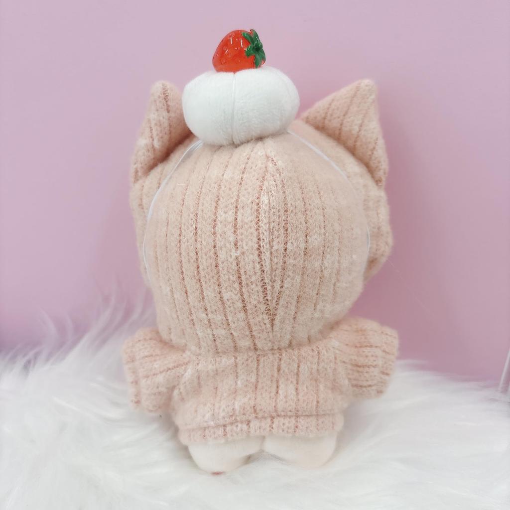 Комплект толстовки животного и ободка с ушками для 10 см, розовый [Б/У]