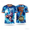 2026 Официальная лицензированная футболка Dragon Ball с принтом для взрослых S-6XL Модные футболки с Гоку и Веджетой