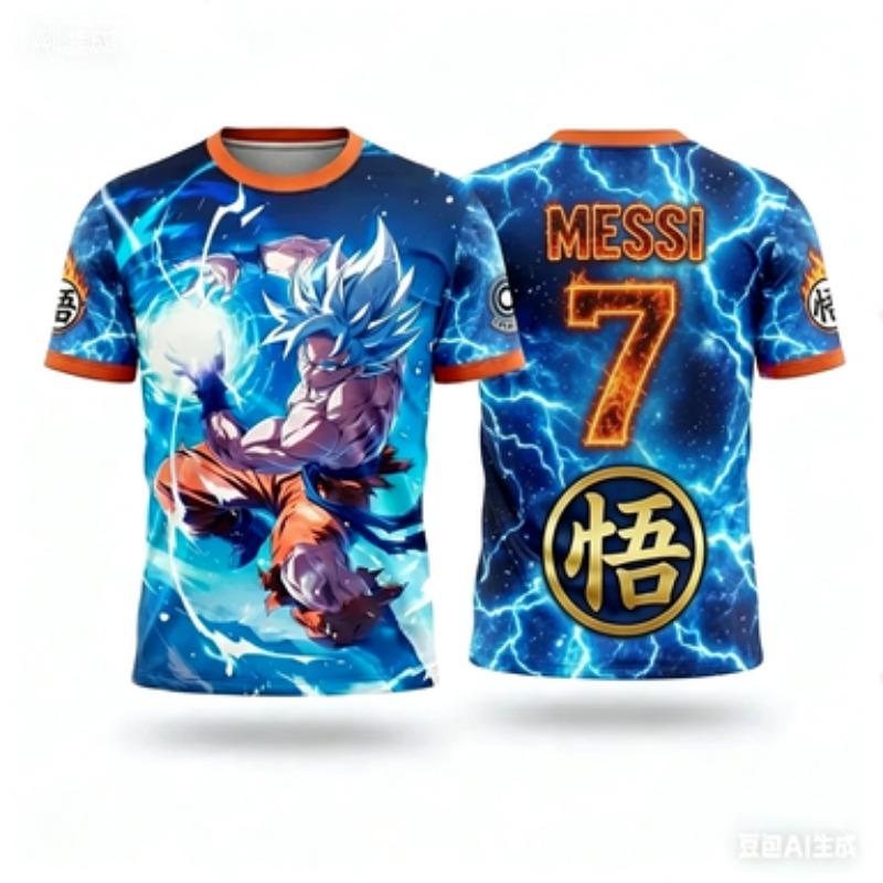 2026 Официальная лицензированная футболка Dragon Ball с принтом для взрослых S-6XL Модные футболки с Гоку и Веджетой