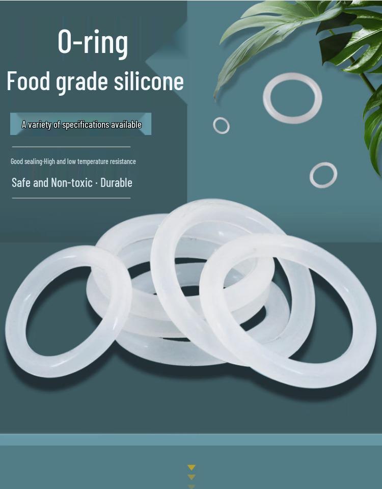 White Transparent Silicone O-Ring Waterproof Gasket – Elastic Small Rubber Pad (1/1.5/2/2.5/3mm)