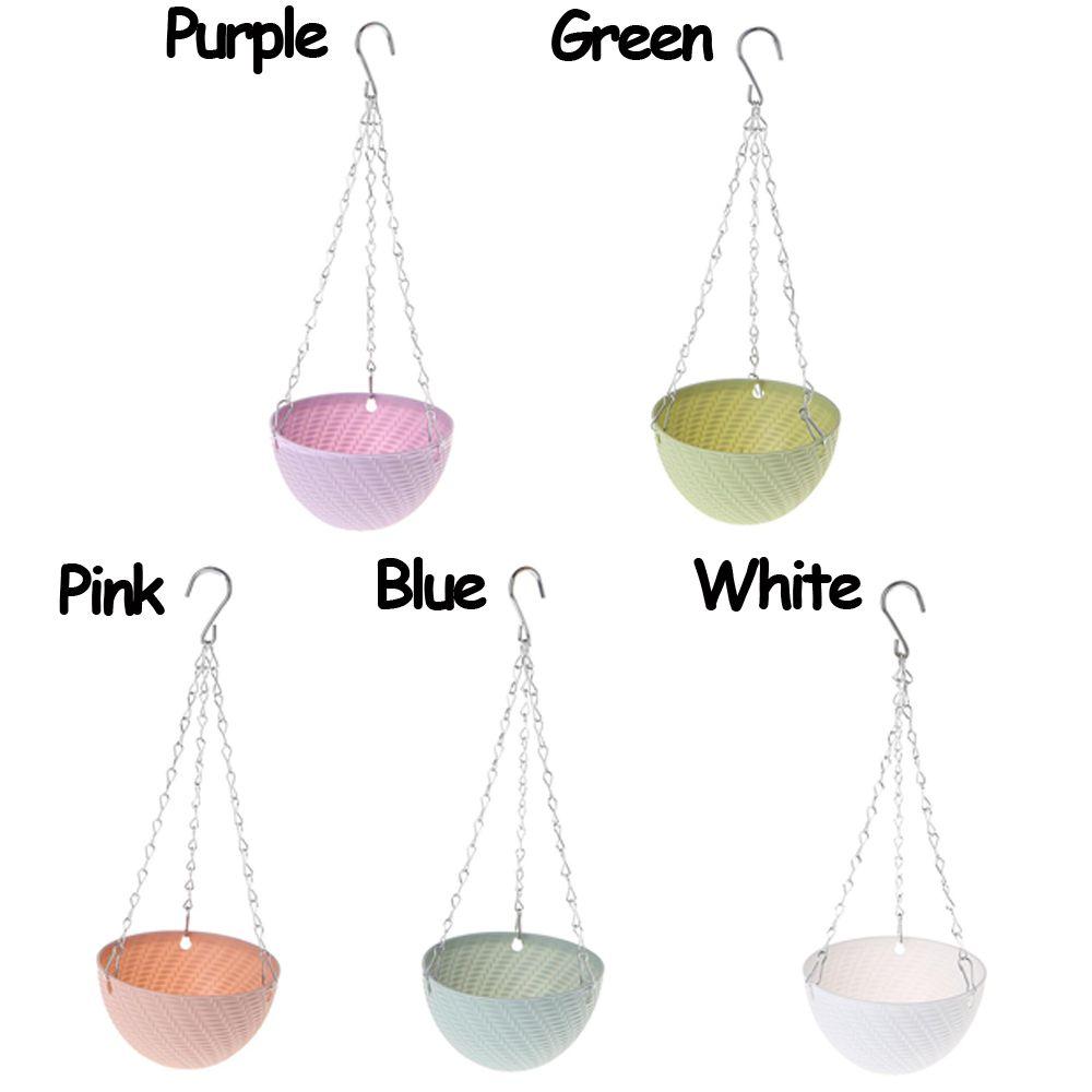 Plant Garden Decoration Bracketplant Rattan Pattern Chains Flowerpot Flower Pots Hanging Basket