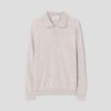 Glxy Cashmere Blend Polo Neck Sweater Ivory Gc6951s020