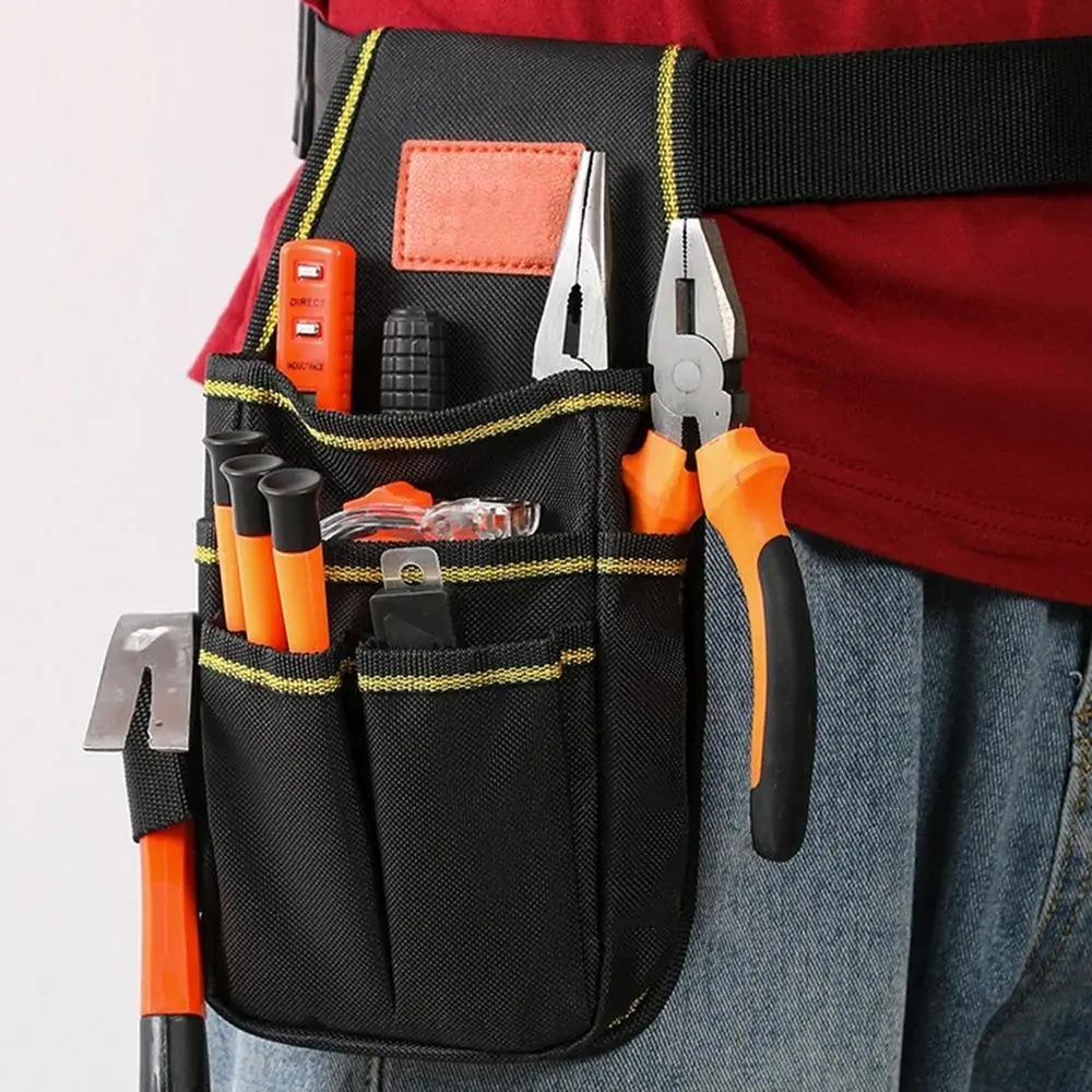 Thicken Electrician Tool Bag Waterproof Tools Storage Bag Waist Belt Pouch Carpenter