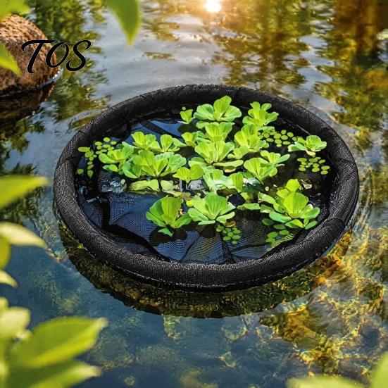 Aquatic Plant Shield Floating Pond Planter, Fish Barrier Netting, Protector, 18" Corral 24" 31" Ring, Mesh for Garden Ponds, Plants Guard
