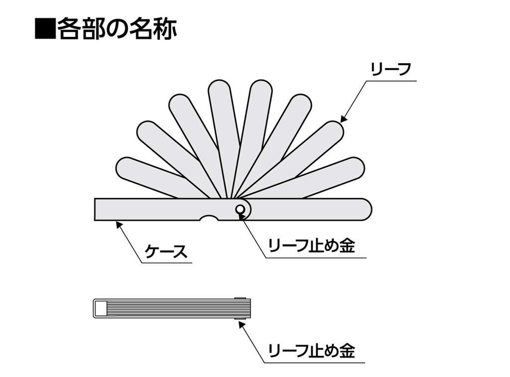 Набор толщиномеров Shinwa Sokutei A 75 мм 73776 9 предм.