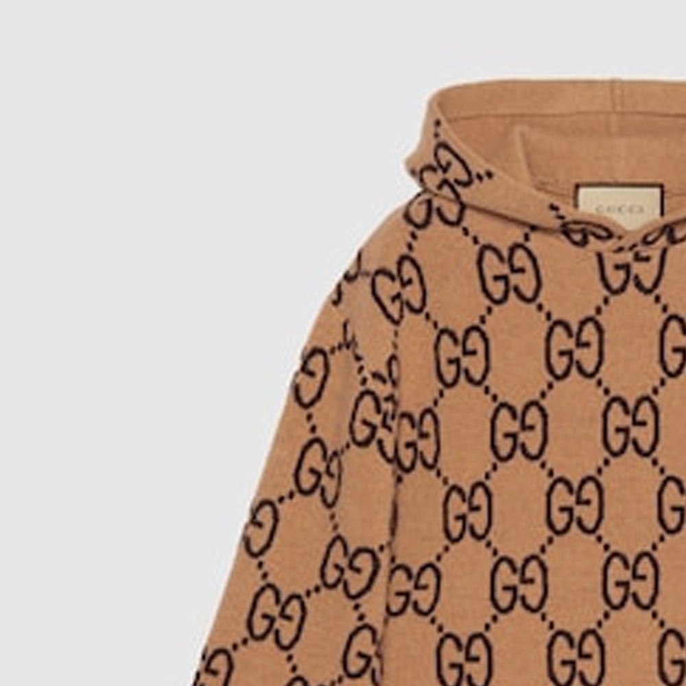 Gucci Шерстяная толстовка с узором Gg Supreme 770582-XKDSL-2667