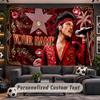 Wall Hanging Tapestry Custom NameBruno Mars Pattern Personalized Printed Fabric Wall Decor