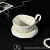 Перламутровая Фритиллярия Молочно-белый Алфавит Легкая Роскошь Ретро Керамическая Кофейная Чашка Блюдце Подвесное Ушко Кофейная Чашка Блюдце