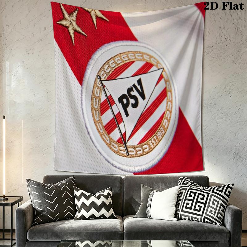 PSV Eindhoven Wall Tapestry Aesthetic Wall Hanging Printed Fabric Blanket Decorative Tapestries for Bedroom Living Room Home Decor
