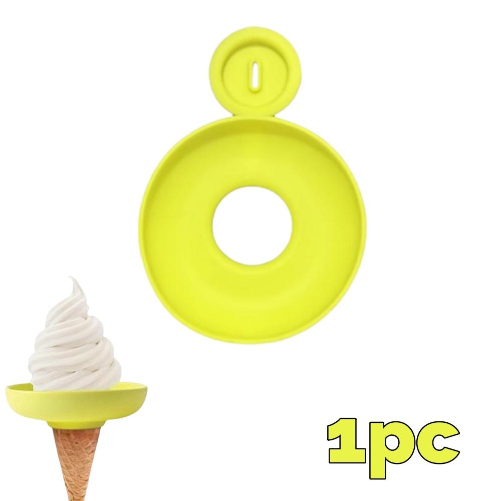 Silicone Ice Cream Holder Stand Summer Popsicle Holder Leak-Proof Support Drip Guard for Children's Ice Pop On-The-Go Snack Tray