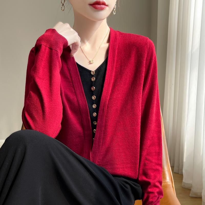 Женский свитер из камвольной шерсти из тутового шелка, кашемир Цинхэ, 50% шерсть, 50% тутовый шелк, зимний вязаный пуловер, осенний свитер, кашемировый свитер