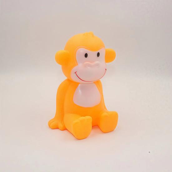 Squeaky Monkey Squeeze Toy with Realistic Sound Soft TPR Fidget for Stress Relief Cute Animal-Shaped Decompression Gadget for Kids Adults