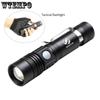 T6 Charging Zoom Mini Glare Flashlight Outdoor Led Flashlight USB Rechargeable Flashlight