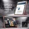 Coque pour iPad Pro 11 Pouces M5 M4 2025 2024, Etui Rotatif 360° avec Porte-Stylet - Rose