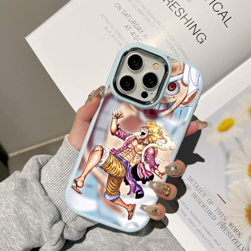 Чехлы для телефонов Ae92 One Piece Luffy Gear 5 для Samsung A13 A32 A53 A04 A54 S23 S24 Ultra Infinix Hot 40 Huawei P30 Pro с металлической защитной задней крышкой для камеры