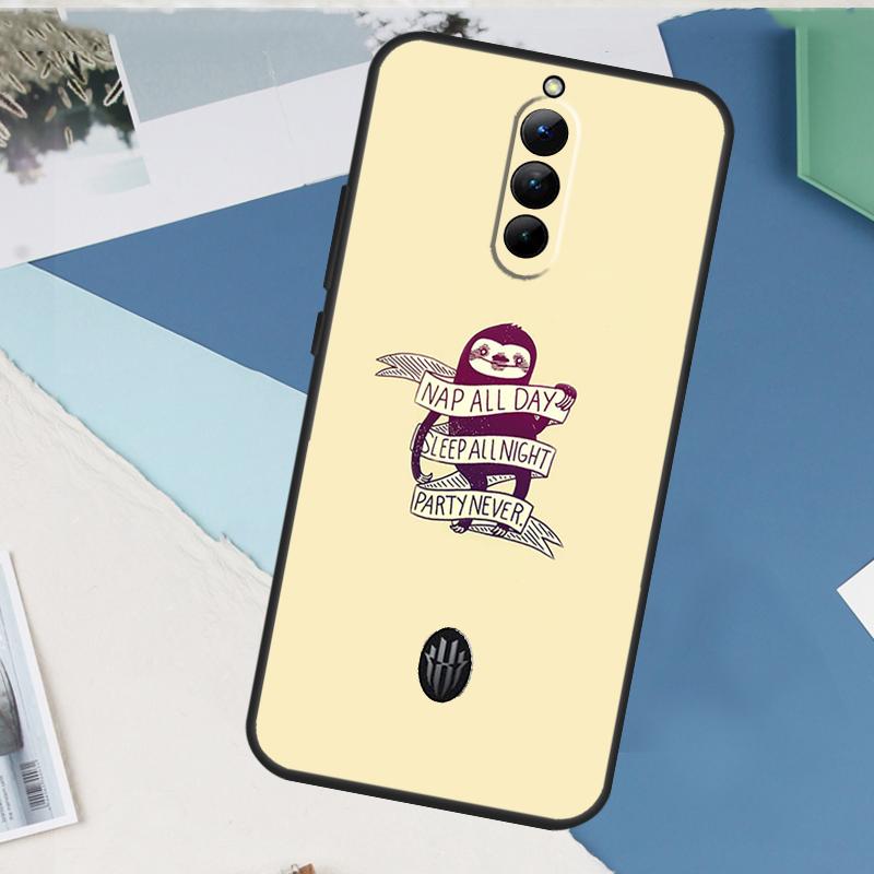 Милый Милый Уютный Ленивец Животное Чехол Для ZTE Nubia Red Magic 8S 9S 10S 10 9 8 11 Pro Plus 6 7 6S 7S Pro 5G 6R 10 Air Чехол