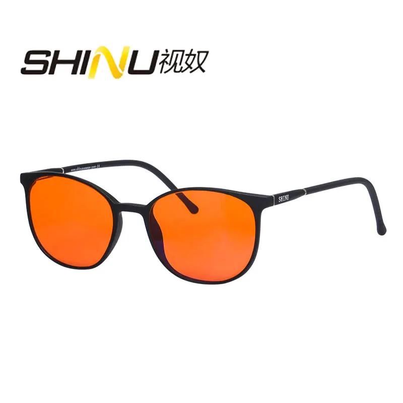 Shinu Women Glasses Frame Blue Light Blocking Glasses Red Lenses Glasses For Digital Screens Red Lens Help Better Sleep