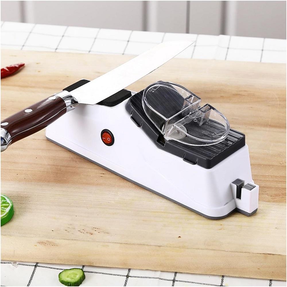 Electric Knife Sharpener Adjustable Automatic Knives Sharpeners Rechargable Fast Scissor Sharpening Grinding Blade Kitchen Tool