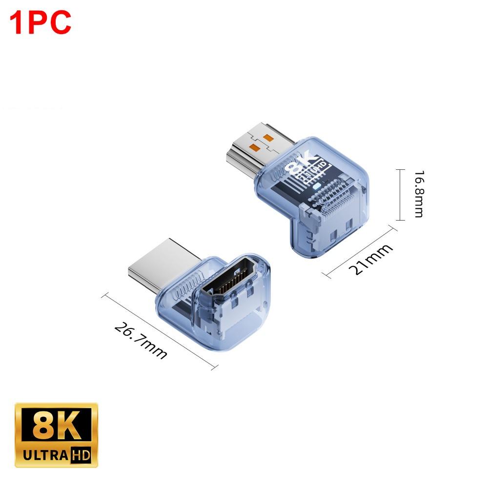 HDTV Male to Female Adapter 8K 60HZ Interface Protector HDTV Coupler UHD2.1 Extender Connector for Laptop TV Box