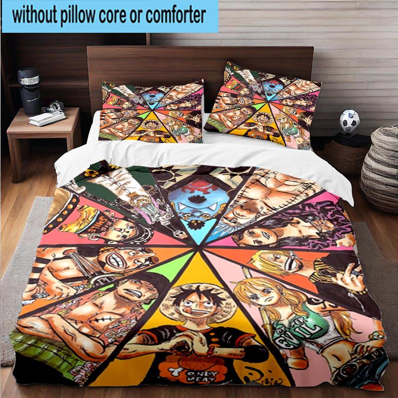 3PCS pirate Adventurous Journey 3pcs Bedding,Including 3PCS Duvet Cover And 2pcs Pillowcases Perfect for Christmas,Ideal for Bedroom, Dormitory