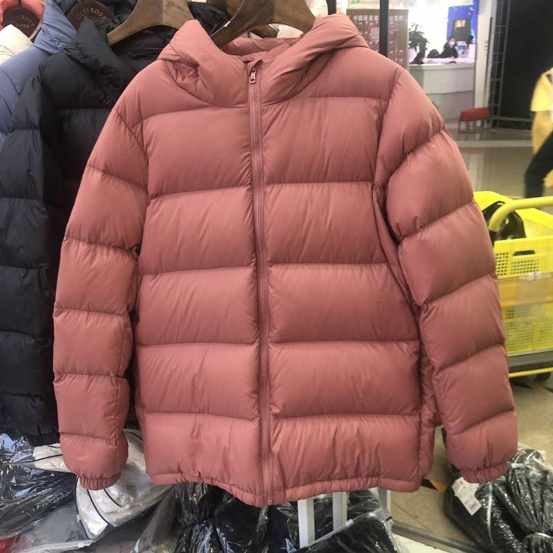 Womens Thick Hooded Down Jacket 90% White Duck Loose Fit Winter Coat Mom Kids Matching Outfit