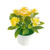 Potted Plant Lifelike Artificial Plastic Simulation Flowers Pot for Home