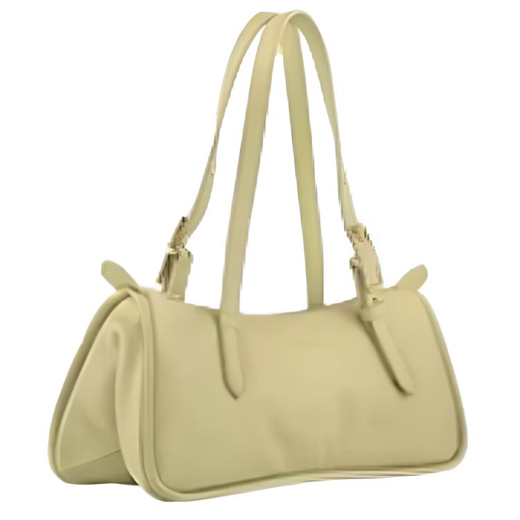 Longchamp Looong Letter Logo Adjustable Shoulder Strap Leather Baguette Bag Large Women shoulder bag Pistachio-Green 10369HJI244