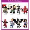 Lego Minifigures Pg8093 Супергерой Бэйн Росомаха Дэдпул Повседневная одежда Команда США Бэтмен Минифигурки