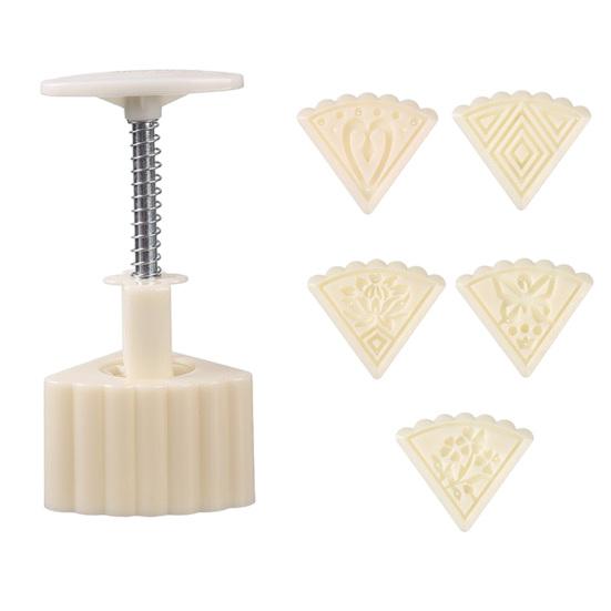 Diy Dessert Making Kit Dual-Head Pastry Mold, 2-in-1 DIY Baking Press Tool for Mooncake Kitchen Supplies Holidays Cookie Cake, Detachable
