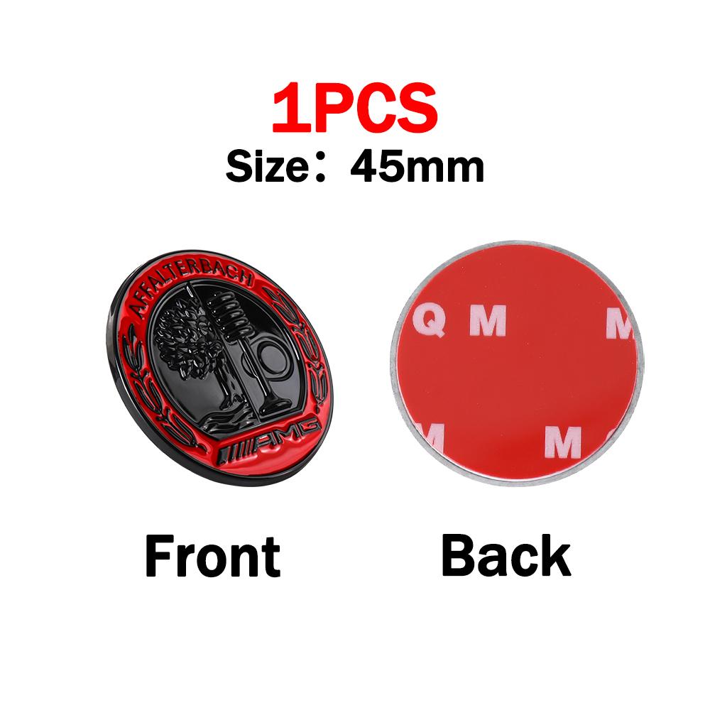 1Pcs 45/65MM Car Metal Side Body C-pillar Sticker Trunk Badge For Mercedes Benz A B C R G Class AMG W211 W204 W210 W251 CLA GLA