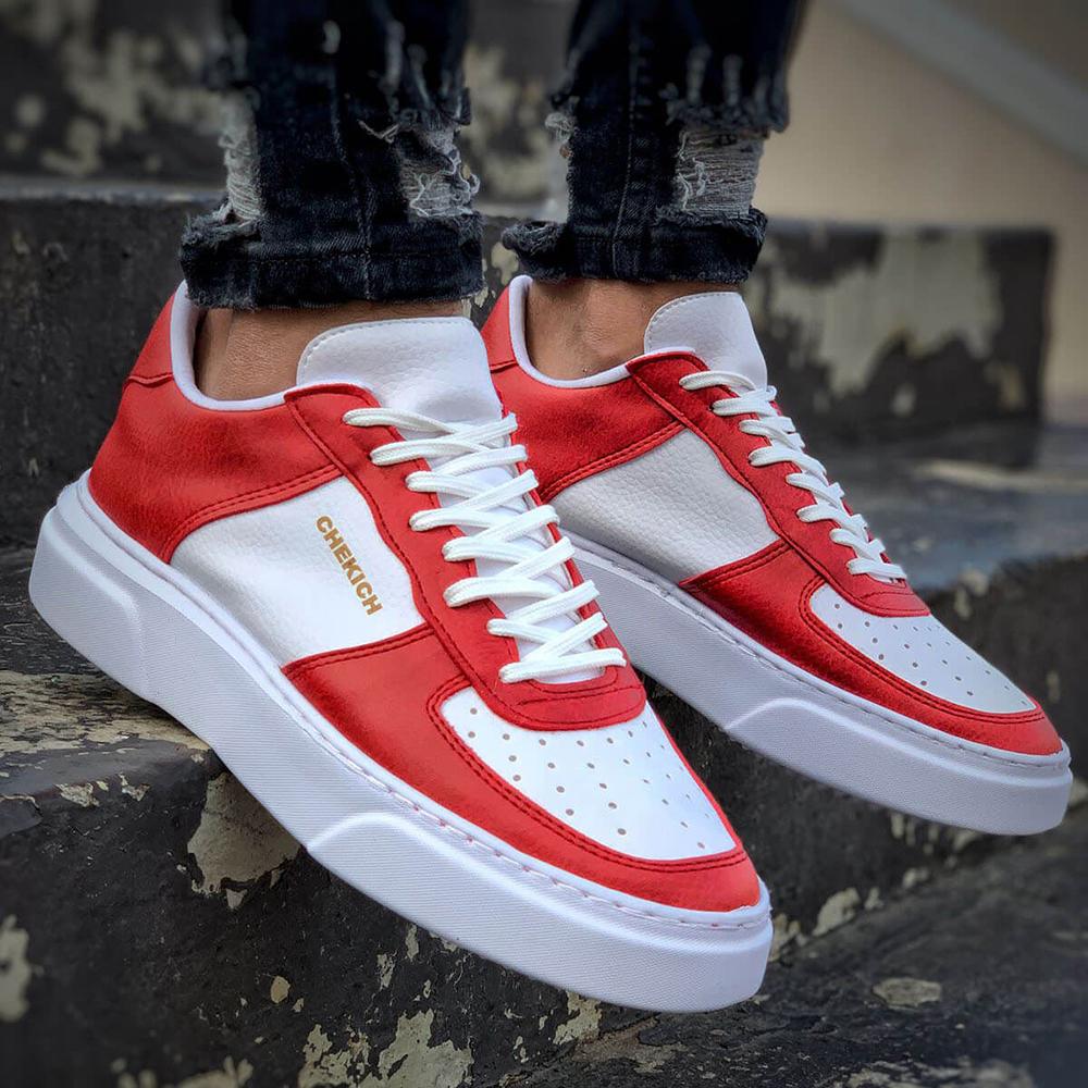 Chekich Мужская обувь черного цвета из искусственной кожи на шнуровке Осенний сезон Кроссовки Повседневная тенденция 2023 года Спортивная воздушная белая подошва CH087s Повседневная CH087