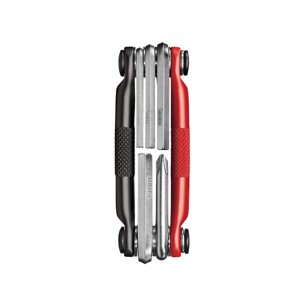 CRANK BROTHERS Bicycle Portable 5 MULTI-5 Tool, Functions, Black/Red