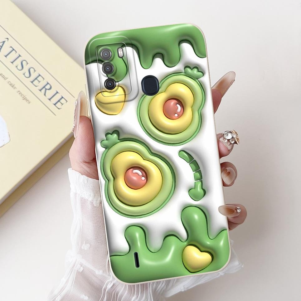 For Itel Vision 1 Pro / Vision 1 Case Stylish Painted Soft Silicone TPU Phone Back Cover For Vision1 1Pro Funda Coque