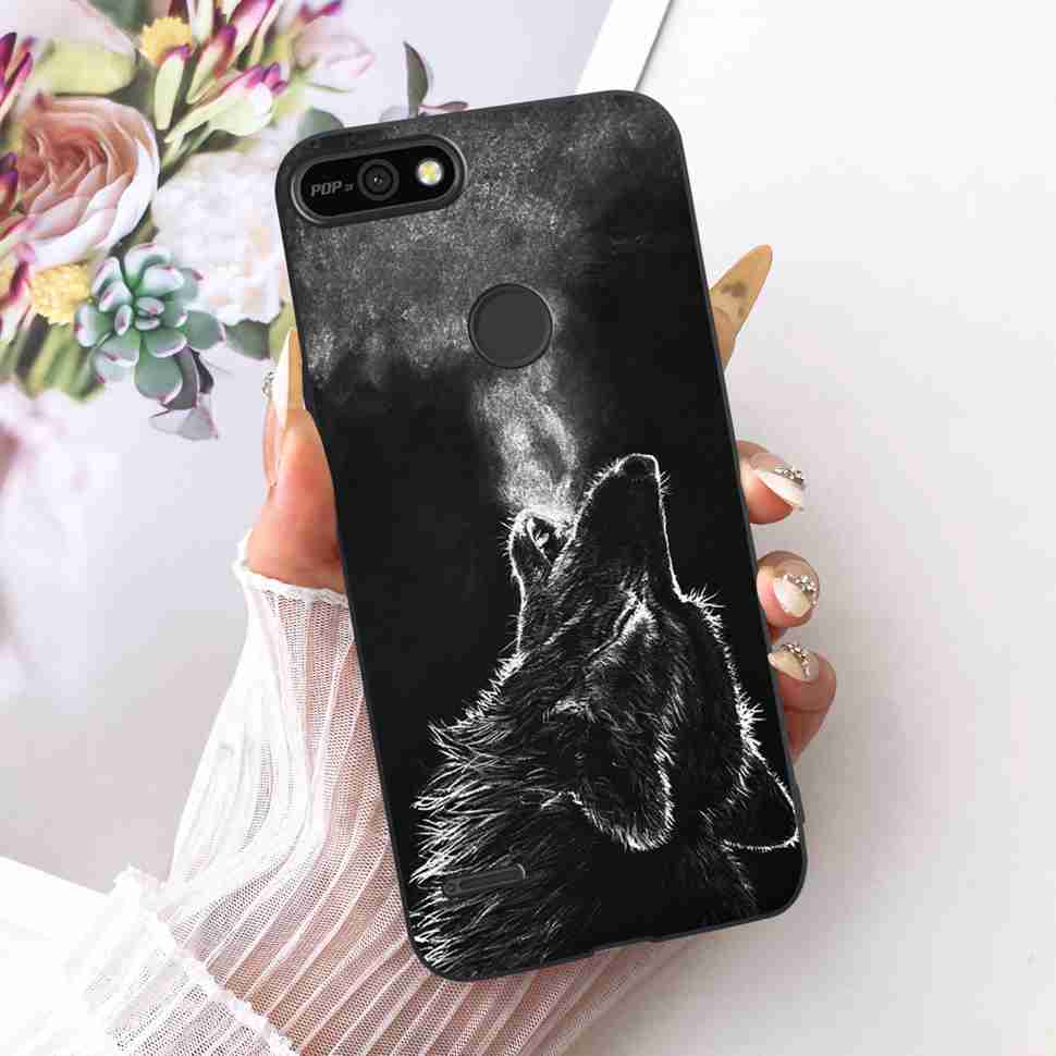 For Tecno Pop 2 F B1c Case Cartoon Lion Butterfly Silicone TPU Black Cover For Tecno Pop 2F POP 2F 5.45" Phone Cases Coque