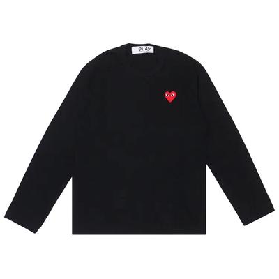 Унисекс футболка с длинным рукавом des GARCONS PLAY CDG AX-T118-051 Черная