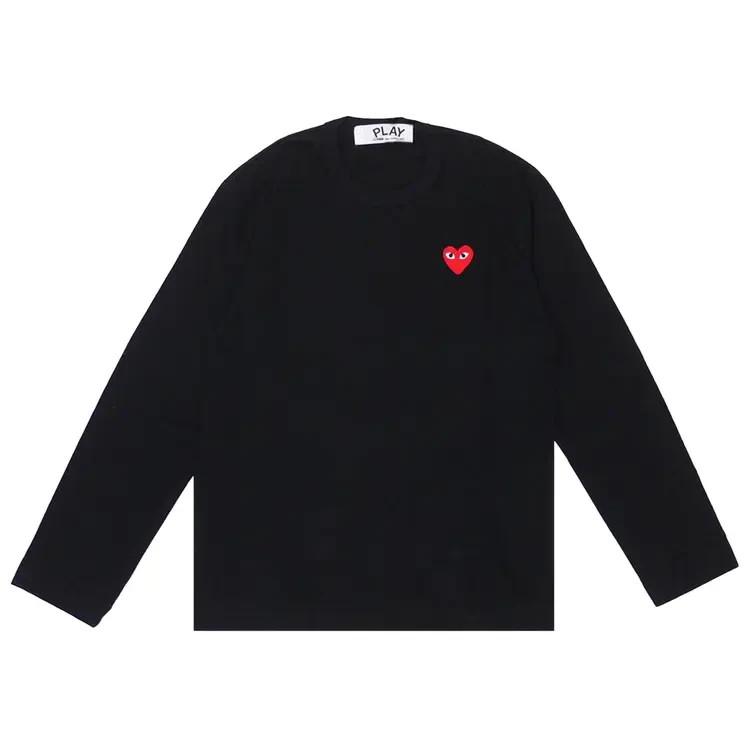 Унисекс футболка с длинным рукавом des GARCONS PLAY CDG AX-T118-051 Черная