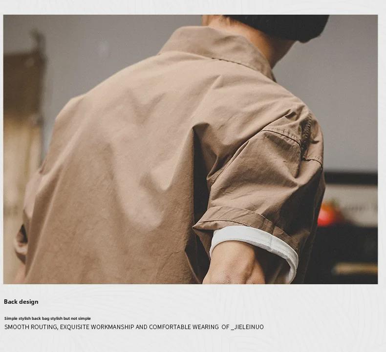 Мужская футболка-поло модного бренда, лето 2022 г., с короткими рукавами и воротником до половины рукава