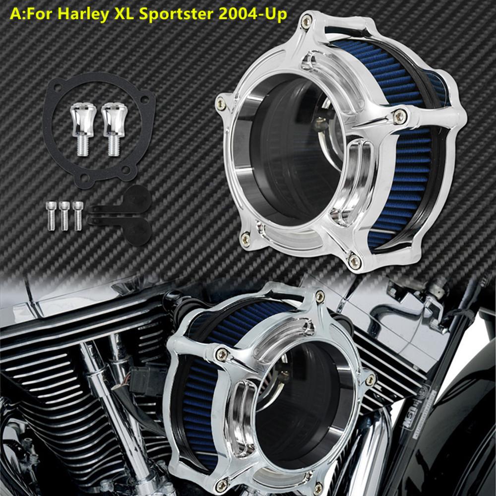 Воздушный фильтр впускной хром для мотоцикла Harley Sportster XL48 Dyna FXDLS Touring Electra Road Glide Softail FLSTNSE