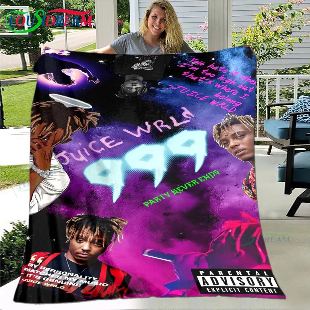 Модная Хип-хоп певица J-Juice WRLD Фланелевое одеяло для взрослых и детей Декоративное одеяло для дивана-кровати Портативное одеяло Подарок