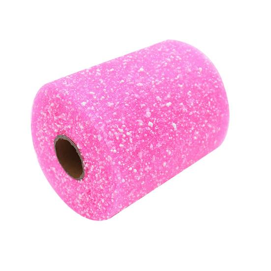 Рулон блестящей тюлевой ткани 6 дюймов 15 ярдов Сверкающая катушка Лента Сетка с пайетками для DIY Юбки-пачки Скатерти Свадебного фона Свадебной сцены Упаковки подарков