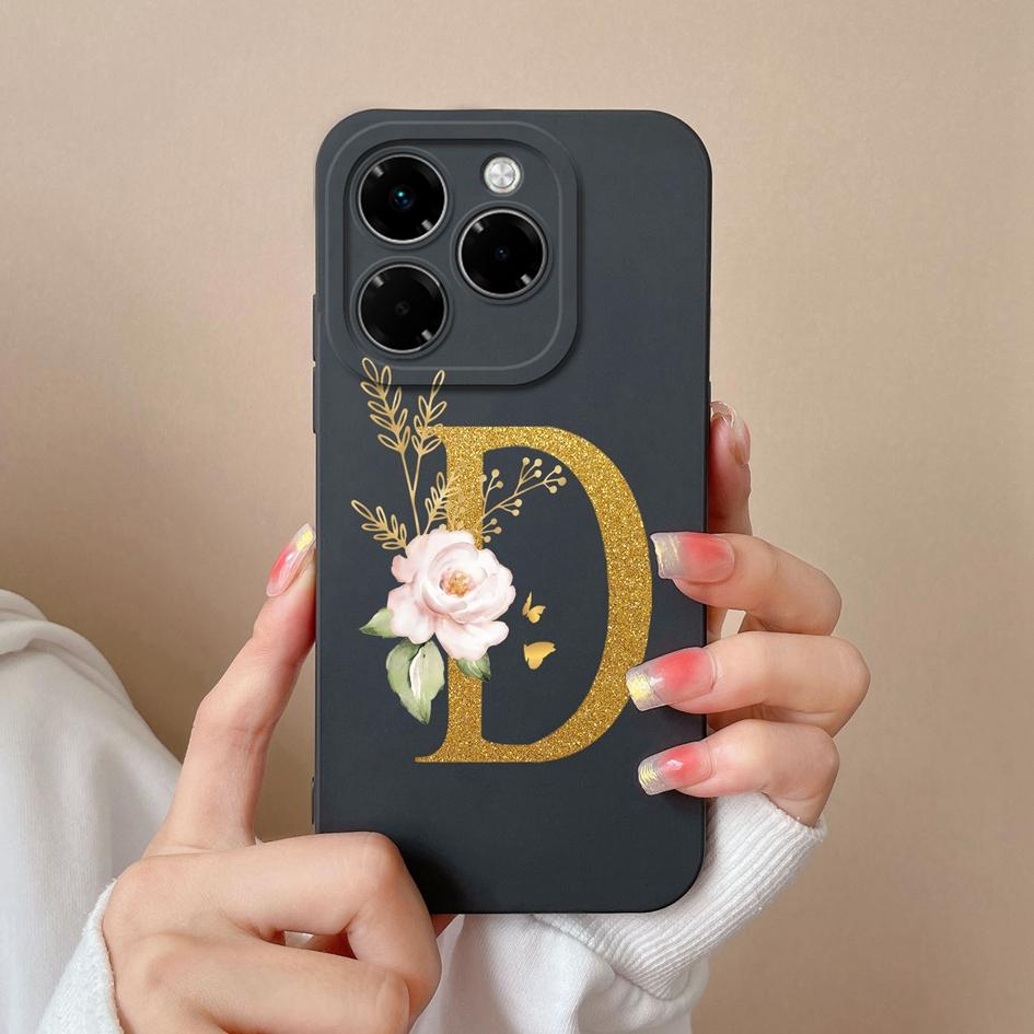 Мягкий чехол для телефона Infinix Note 40X Hot 50 Pro Plus 50i Smart 9 Чехлы с цветочным принтом и модным эстетическим узором жидкий силикон противоударный для Infinix