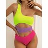 Women One Piece Swimsuit One Shoulder Female Swimwear Sexy Monokini Swimming Suits Beachwear Bathing Suits