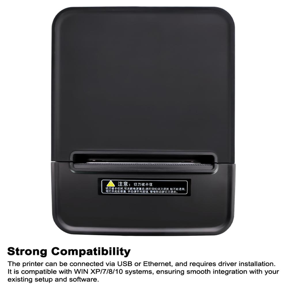 Термопринтер Bisofice 80 мм, высокоскоростной кухонный принтер 250 мм, поддержка автоматической резки