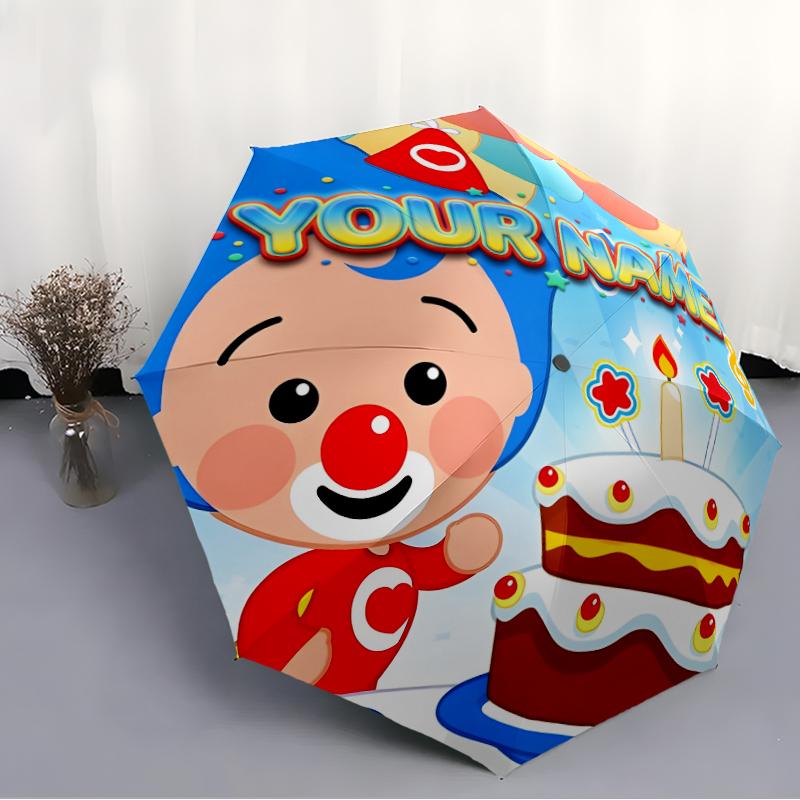 Personalized Name FlimFlim Print Umbrella, UV Shielding. It Has Eight Sturdy Ribs for Outdoor Use And Perfect As a Holiday Gift