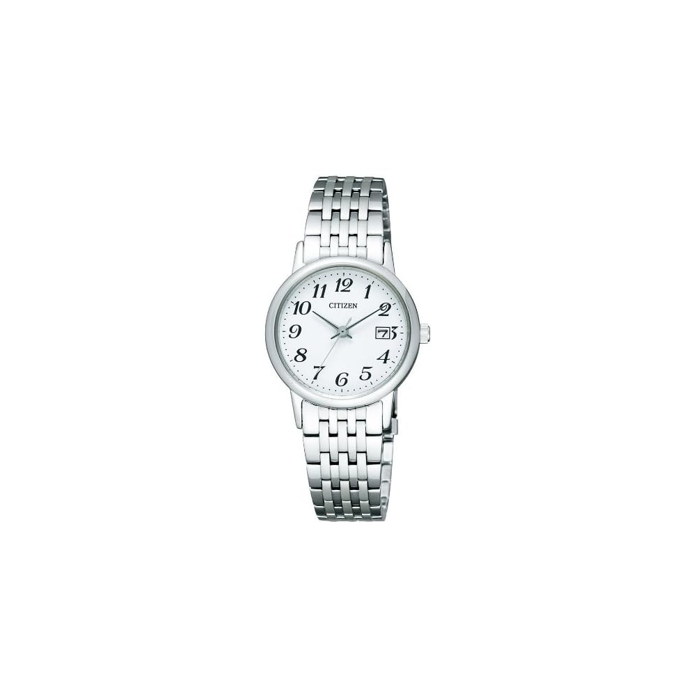 Citizen Eco-Drive EW1580-50B Women's Watch Collection Stainless Steel Analog Pair Model