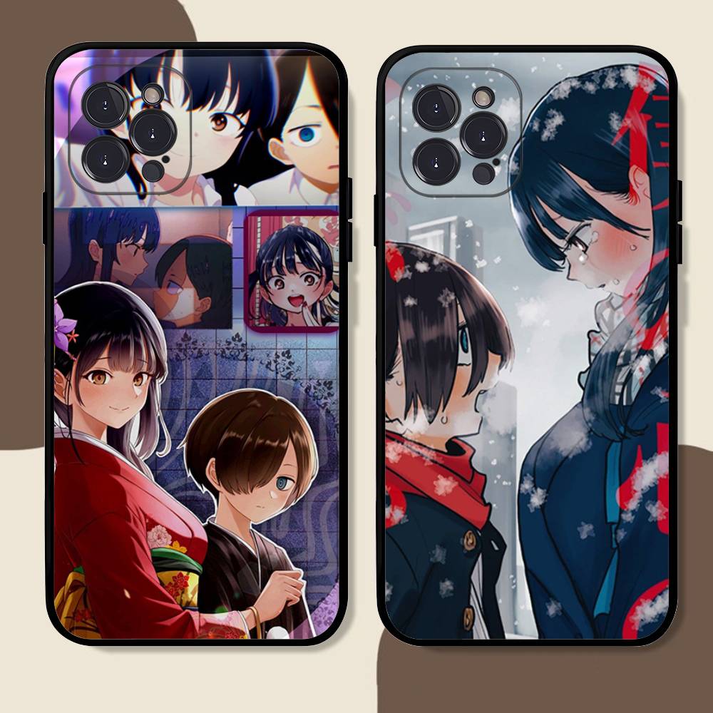 Популярное аниме «Опасности в моем сердце» Чехол для телефона Для iPhone 17 16 15 14 13 12 11 Pro Max Plus Mini Силиконовый Черный Чехол